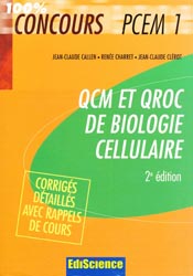 QCM et QROC de biologie cellulaire - Jean-Claude CALLEN, Rene CHARRET, Jean-Claude CLROT