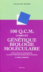 100 QCM corrigs Gntique Biologie molculaire - P LAPIE , J DEUTSCH