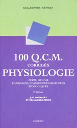 100 QCM corrigs Physiologie - J-P RICHALET