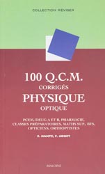 100 QCM corrigs Physique optique - E HANTZ , F ADNET