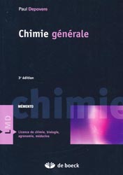 Chimie gnrale - Paul DEPOVERE - DE BOECK - LMD