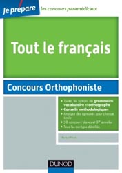 Tout le Franais au concours Orthophonie - Benot PRIET