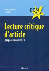 Lecture critique d'article - M-P.TAVOLACCI, J.LADNER - MALOINE - ECN flash