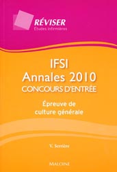 IFSI Annales 2010 - V. SERRIRE - MALOINE - Rviser