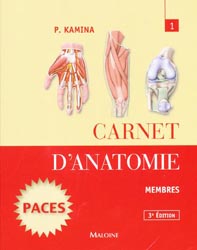 Carnet d'anatomie 1 - Pierre KAMINA - MALOINE - 