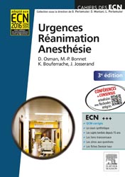 Urgences  Ranimation   Anesthsie - D.OSMAN, M-P.BONNET, K.BOUFERRACHE, J.JOSSERAND - ELSEVIER / MASSON - Cahiers des ECN