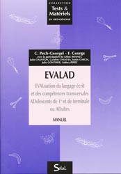 Evalad - Pack avec un manuel, un livret de passation et cotation, 10 livrets d'enregistrement et 10 planches - C. PECH-GEORGEL, F. GEORGE - SOLAL - Tests et Matriels en Orthophonie