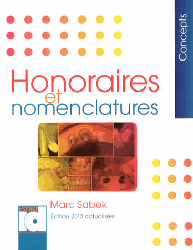 Honoraires et nomenclatures - Marc Sabek