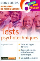 Tests psychotechniques - Eugne SONSINI - OPHRYS - 6 jours pour russir
