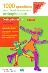 1000 questions pour russir le concours orthophoniste - Cline VOISIN