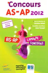 Concours AS-AP 2012 - Sous la direction de Christine BELOEIL, Anne PANAGET