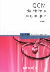 QCM de chimie organique - M. AYADIM - DE BOECK - QCM de chimie organique
