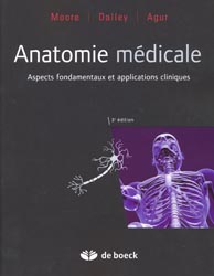 Anatomie mdicale - MOORE, DALLEY, AGUR - DE BOECK - 