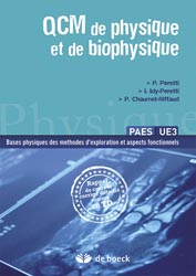 QCM de physique et de biophysique - P.PERETTI - DE BOECK - 