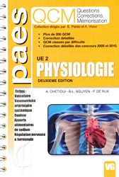 Physiologie UE2 - A.CHETIOUI, P.DE RIJCK, A.VISIER - VERNAZOBRES - PCEM QCM