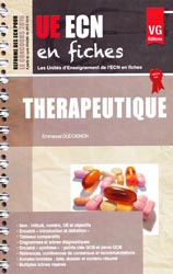 Thrapeutique - Emmanuel DUDOIGNON - VERNAZOBRES - UE ECN en fiches