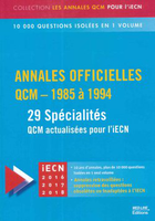 Annales officielles  QCM - 1985  1994 - Collectif