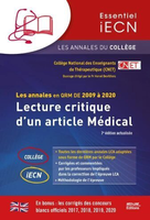 Lecture Critique d'un Article Mdical - Collge National des Enseignants de Thrapeutique (CNET), Herv DEVILLIERS