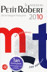 Le nouveau petit Robert de langue franaise 2010 - Collectif