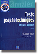 Tests psychotechniques Aptitude verbale - C.VOISIN - LAMARRE - Concours